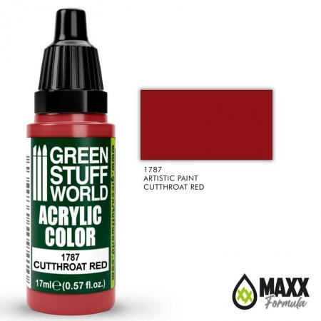ACRYLIC COLOR CUTTHROAT RED 1787