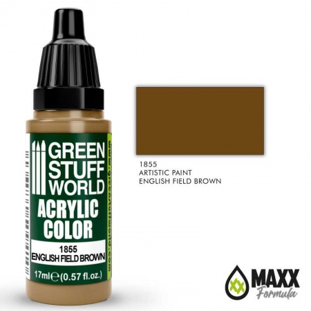 ACRYLIC COLOR ENGLISH FIELD BROWN 1855