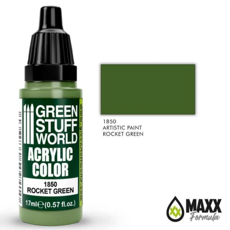 ACRYLIC COLOUR ROCKET GREEN 1850