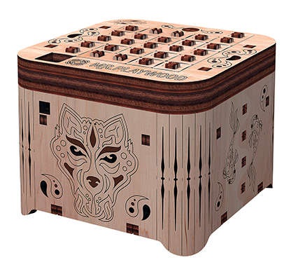 BOITE À SECRET \ TIGRE\  MODÈLE 3D MOBILE EN BOIS