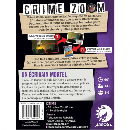 CRIME ZOOM - Un écrivain Mortel
