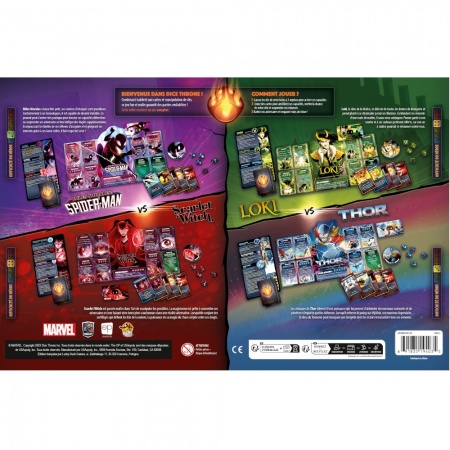 DICE THRONE MARVEL - THOR LOKI SPIDERMAN SCARLET WITCH