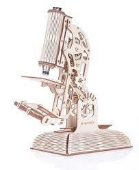 Microscope maquette 3D mobile en bois
