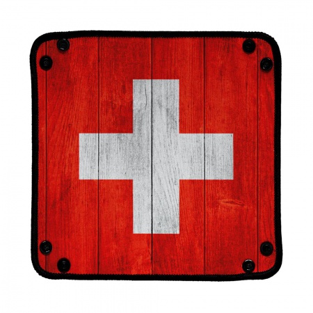 Piste de dés - Wood Swiss Flag