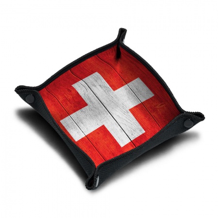 Piste de dés - Wood Swiss Flag