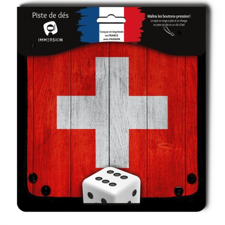 Piste de dés - Wood Swiss Flag