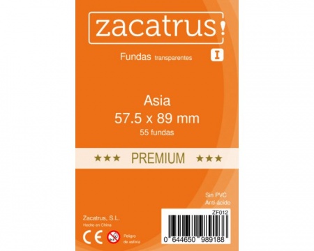 PROTEGE CARTES ZACATRUS ASIA PREMIUM 57.5mmx89mm