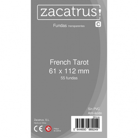 PROTEGE CARTES ZACATRUS FRENCH TAROT 61mmx112mm