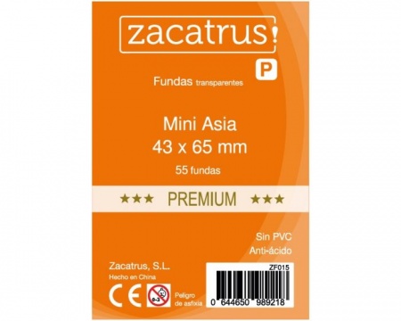 PROTEGE CARTES ZACATRUS MINI ASIA PREMIUM 43mmx65mm