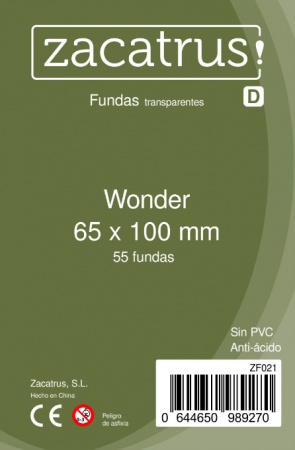PROTEGE-CARTES ZACATRUS WONDER 65mmx100mm