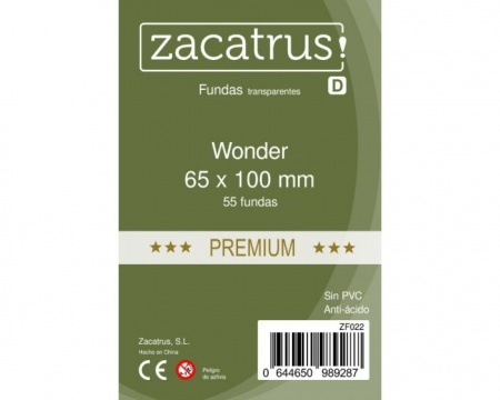 PROTEGE-CARTES ZACATRUS WONDERPREMIUM 65mmx100mm