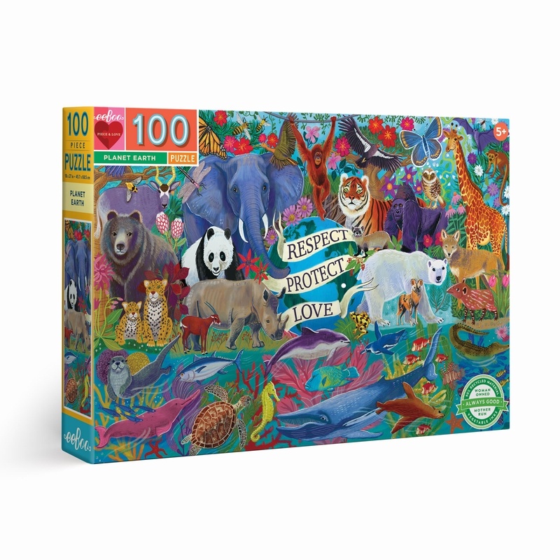 Puzzle de 100 pièces EEBOO, le marché écologique