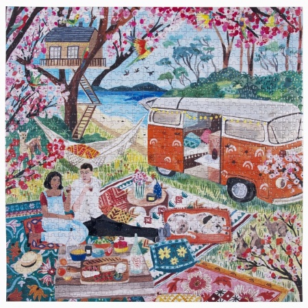 PUZZLE 1000 PIECES - CAMPER LIFE