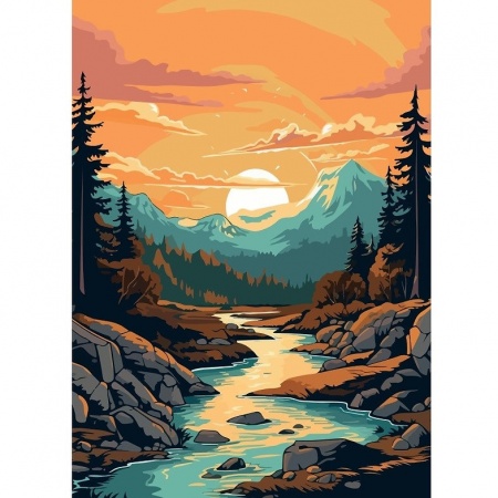 PUZZLE 1000 PIECES - MONTAGNE VERTE