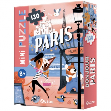 PUZZLE 130 PIECES - BONJOUR PARIS 