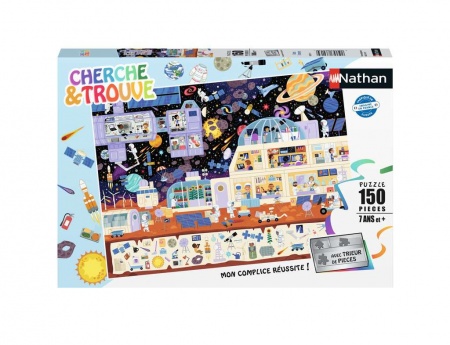 PUZZLE 150 PIECES - DANS L\'ESPACE CHERCHE ET TROUVE