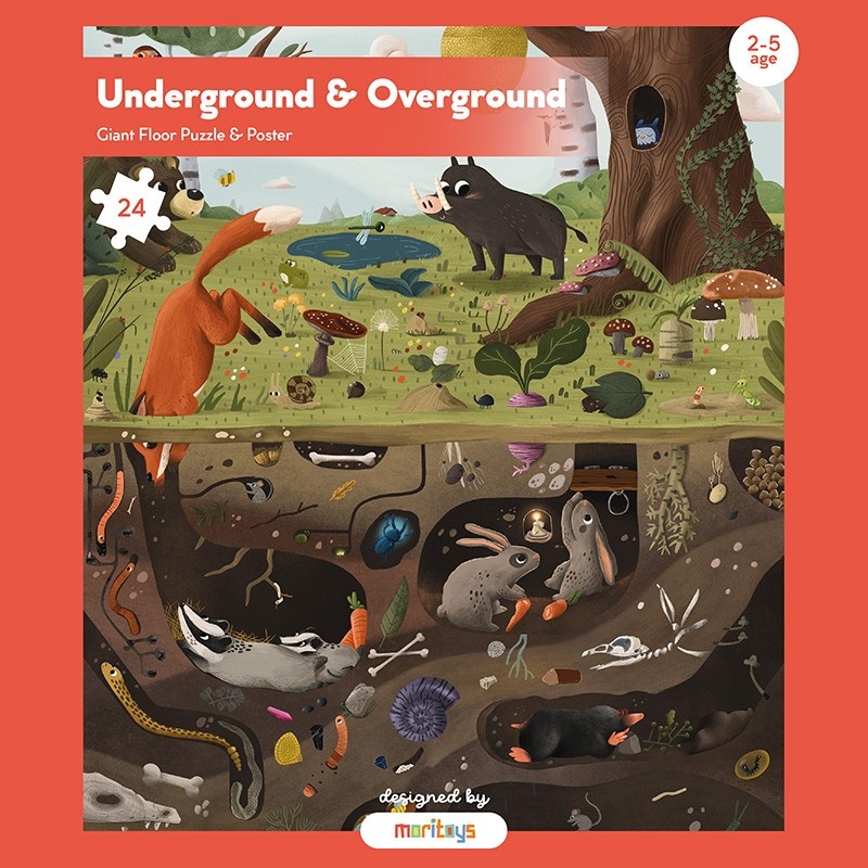 Puzzle géant 24 pièces Underground Overground - Achetez sur Parta