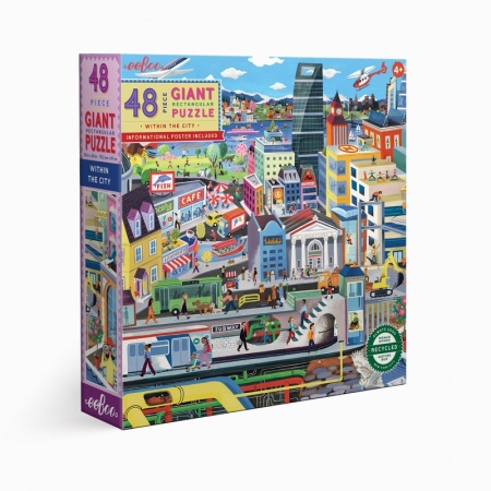 PUZZLE GEANT 48 PIECES - DANS LA VILLE 