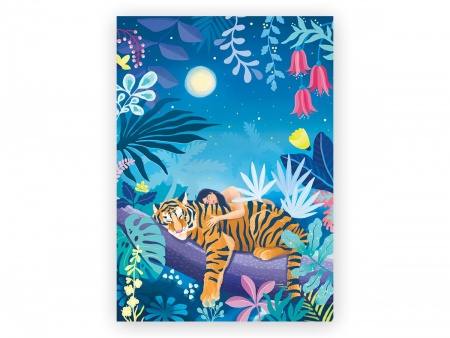 PUZZLE VELVET 500 PIECES - TIGER\'S NAP