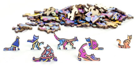 RAINBOW WOODEN PUZZLE CHAT 99 PCS