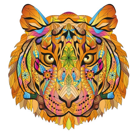 RAINBOW WOODEN PUZZLE TIGRE 139 PCS