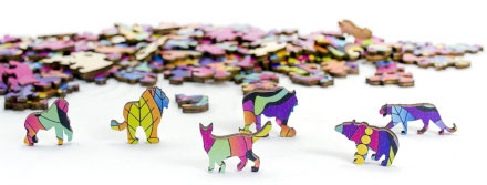 RAINBOW WOODEN PUZZLE TIGRE 139 PCS