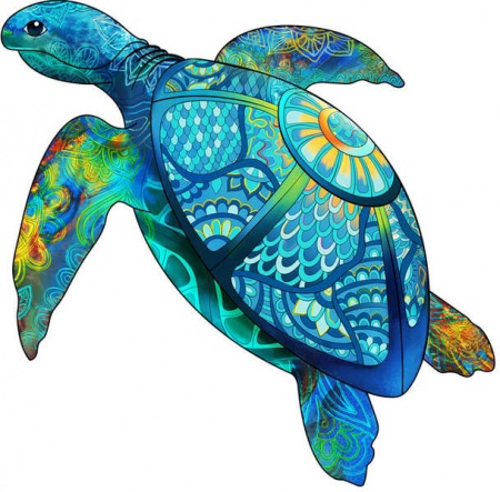 RAINBOW WOODEN PUZZLE TORTUE 125 PCS