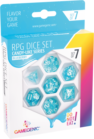 SET DE 7 DÉS - CANDY LIKE SERIES BLUEBERRY 