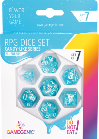 SET DE 7 DÉS - CANDY LIKE SERIES BLUEBERRY 