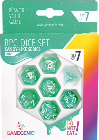 SET DE 7 DÉS - CANDY LIKE SERIES MINT
