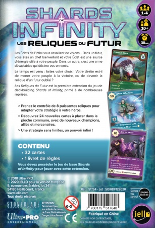 SHARDS OF INFINITY : (EXT 1) LES RELIQUES DU FUTUR